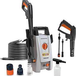 Mecano SMART1400 High Pressure Washer, 1400W Motor, 120 Bar Car Washer High Pressure Gun, 6.0 L/Min Flow, 5M Hose, Portable Pressure Washer for Car, Bike, Home & Outdoor Cleaning-image-33