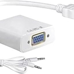 HDMI to VGA Converter Adapter with Audio Cable Support, Mirror and Extend Mode Compatible with Gaming Console, Laptop, Projector-image-78