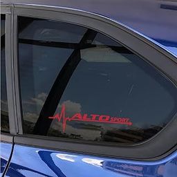 Stickloop 2 PCs Car Side Window Stickers Glass | Altoo Car Quarter Stickers Exterior Graphics Vinyl Decal Decor, Waterproof Self Adhesive (Red)-image-46