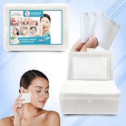 Majestique Cotton Face Pads, Makeup Removing Cotton Wipes with Soft Touch for Eye, Face Cleansing Tissues, Pure Cotton Pad, Multifunctional, Cotton Pads for Face Toner - 460 Count / 1 Box-46