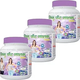 VISHNU SUGAR NASHAK Fat Nashak Powder | A Natural Appetite Contains Anti-Oxidants And Controls Weight Management | Weight Loss Management Natural & Ayurvedic Powder | No Side Effect (465gm) Pack of 3-image-35