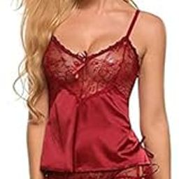 Trending HUB Women Babydoll Nightwear Lingerie, Swimwear Beachwear Sheer Honeymoon Lingerie, Free Size-image-52