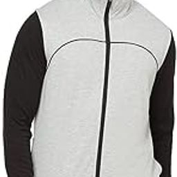 Men's Sleeveless Grey Sweatshirt with Contrast Piping & Side Pocket-image-15