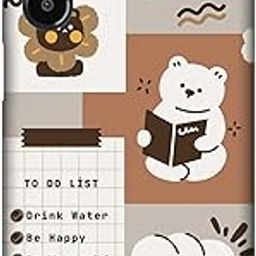 NDCOM for Samsung M16 5G Back Cover | Premium F16 5G Samsung Cover for Ultimate Protection | Galaxy M16 Back Cover |Beige Brown Playful Printed Hard Case-image-110