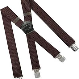 Mens Suspender Adjustable Clothes Accessories Adults X Type Suspender Coffee | Clothing Shoes & Accessories | Mens Accessories | Suspenders Braces-image-53