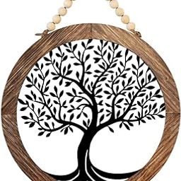 CALANDIS™ Tree of Life Metal Wall Art Decor Indoor Yard Tree Wall Sculpture 30 x 30 cm | Figurines | Home Dacor-image-46