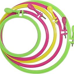 Sharad Craft Plastic Embroidery Hoop Ring Frame (5 Pieces)-picture-19