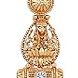 Jewellery for Less Traditional Gold Plated Floral Kundan Stone Studded Mang Tikka for Women and Girls.-1