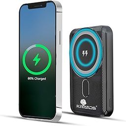 Kratos Legend Prime Mini Wireless Powerbank 10000mAh 15W Magnetic Wireless Fast Charging Smallest Power Bank with 22.5 Wired Output Compatible with iPhone 12 & Above & Other QI Enabled Devices(Black)-17