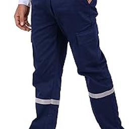 Men's Cotton Trouser with Reflective Tape for Safety Workwear-image-24