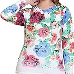 Women's Woolen Winter Wear Warm Pull on Full Sleeve Round Neck Round Neck Top for Women | Size: Suitable for L and XL |White | GL0033White_1-image-79