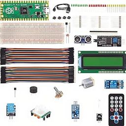 REES52 Raspberry Pi Pico Super Starter Kit - RP2040 Microcontroller - DIY Raspberry Educational Kit - 27 Modulles and Components - Suitable for MicroPython Programming-10