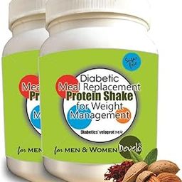 Develo Diabetic Protein Powder for Weight & flab loss - 2kg (Pack of 2) Kesar Badam-12