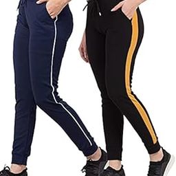Women's Dry Fit Track Pants Combo (Pack of 2)-image-43