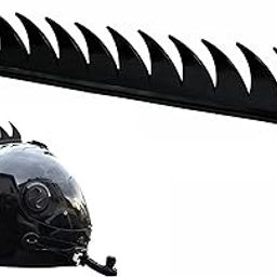 Miwings Cuttable Rubber Mohawk/Spikes Helmet Accessory for All Motorcycles, Dirt Bike and Normal Helmets (Black)-image-95