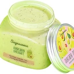 Sugassence Avocado Delight – Shea Sugar Scrub to Reduce Scars, Cellulite, Tanning, and Minimize Breakouts & Skin Calming – The perfect Smooth Skin (250grams)-image-61
