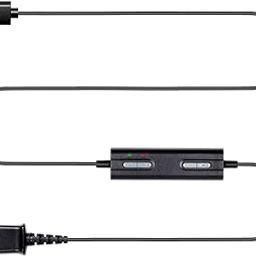 VoiceJoy Headset Qd(Quick Disconnect) Connector to USB Adapter Cable with Volume Adjuster, Mute for Speaker and Microphone Separately Compatible with Any Plantronics and Voicejoy Headset Qd Plug-4