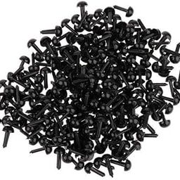 UJEAVETTE Toy 3x200 Pieces Black Plastic Safety Eyes for Teddy Bear Doll Animal Toys 4MM Other Stuffed Animals-image-39