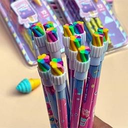 FunBlast Stylish Pencils Stationary Kit - Pencil Set with Ice-Cream Shaped Erasers for Kids, Boys and Girls, Birthday Return Gift Stationary Set (Multicolor)-28