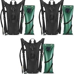 Optifit® Hydration Pack Backpack with 3L Bladder Tactical Water Bag for Hiking Biking Running Walking 3 PCS-image-75