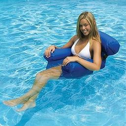 SHREE HANS CREATION Inflatable Float Seats Water Bed Lounge Chairs Pool Hammock for Adults, Floating Chair Air Bed Sofa Beach Mat with Air Pump-picture-17