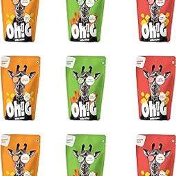 Oh! G Snacks Millet Puff Assorted Pack of 9 (30gm Each) Cheesy Chakkar, Ragi Peri Peri & Tangy Tomato Flavour – Healthy Snack for Kids - No Palm Oil - Perfect for Travel, School, or Anytime Munching-image-13