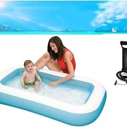 Pelo Swimming Pool Inflatable Bath Tubs for Adults Spa Swimming Bath Tub with Pump/Family Pool Swimming Pools for Kids and Adults/Outdoor/Backyard/Garden 5.5 Ft Pack of 1-10