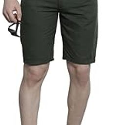the indian garage co Men Slim Fit Solid Mid-Rise Chino Shorts-picture-49