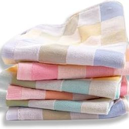 Women's Soft Cotton Face Towel - Cotton Handkerchief For Women's & Kids (10x10 inch) (Pack of 6 &12)-18