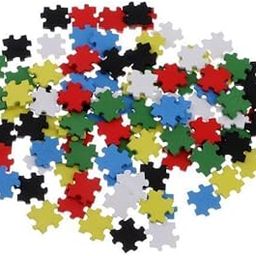 TRENDYNEST® 5x100 Pieces Assorted Color Wooden Pieces Puzzles for Scrapbooking Kids Crafts | Crafts | Multi-Purpose Craft Supplies | Crafting Pieces | Wooden Pieces-image-70