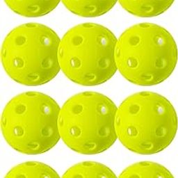 ianoni Pickleball Balls, 40 Holes Pickle Balls for Outdoor Indoor Sports Play, High Bounce Durable Pickleballs for All Types Paddles, Gifts for Pickleball Lovers (Green 12Pc)-image-34