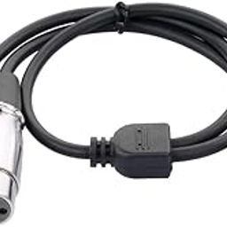 XLR Cable 1 Male to 2 Female Cable Microphone Audio Cable for Amplifier and Sound Console 50cm (Black)-image-11