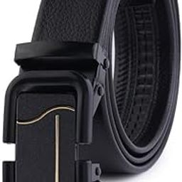 Men's Casual,Formal & Party Ware Faux Leather Auto Lock Buckle Belt-image-86