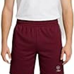 Athletic Shorts for Men, Burgundy, Side Stripes, Elastic Waistband, Casual Sport Wear-image-93