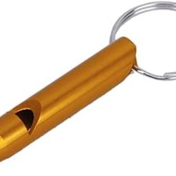 MERISHOPP Golden Survival Whistle Emergency Whistle with Key Chain| Sports Equipment | Outdoor Sports Gear | Exercise Gear-image-32