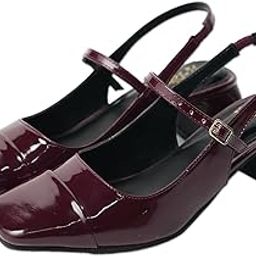 Women Slingback Block Heel Sandals I Stylish & Comfortable I Faux Leather I Formal & Casual Wear-image-89