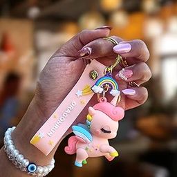 Unicorn Cute Keychain Gift - Kawaii Anime Key chain Charms Accessories for Backpack Car Key rings for Kids Girls-10