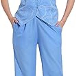 Women's Solid Embroided Waistcoat Co-ord Set-image-3