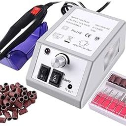 GOODIEBOX Electric Nail Drill Machine Nail File Drill Set Kit for Acrylic Nails, Gel Nail, Nail Art Polisher Sets Glazing Nail Drill Fast Manicure.-17