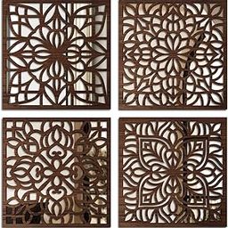 AVENZA Home Decoration Items for Living Room | Jharokha Mirror Wall Decor Items for Living Room | Wall Hanging Decoration Items | Home Decor Items for Hall | Without Frame 3.2 mm (A)-image-82