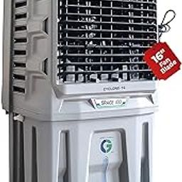 HAVAI Cyclone 16 Inch Desert Air Cooler | 16" Aluminum Fan Blade | 100 L Tank Capacity | 500 Sq. Ft. Coverage | Auto Swing | 3-Side Honeycomb Pads | 165 W | Grey-picture-16