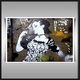 Dancing Lady Stone Art A1 Satin Paper Art Print-image-55