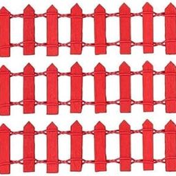 MPS MY PARTY SUPPLIERS® 1pc 90cm Mini Wooden Fencing Wood Barrier DIY Fence Miniatures for Fairy Garden Dollhouse Fence Decor for Outdoor Decorative Fencing Garden Edging (red)-image-27