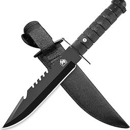 BISONBERG Kitchen Knife for Home Kitchen Tools, Kitchen Items - Black (Manual) with Cover-16