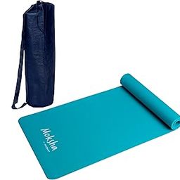 Moksha Yoga Mat For Women & Men With Cover Bag And Cotton Bag, TPE Material Extra Thick, Ultra-Grip High-Performance Yoga Mat - 6mm, Extra Long & Lightweight - (Green)-image-83