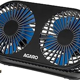 AGARO Signify USB Desk Twin Fan, Portable Table Cooling Fan with 3 Speed Wind, USB Powered, Dual Mode, Quiet Aromatherapy Table Desk Fan, Home, Office, Black.-picture-24