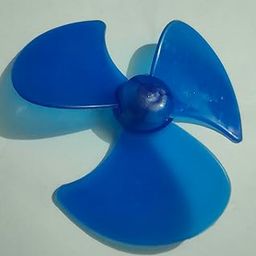 Plastic 3 Leaves Fan Blade Mini Size 6 X 6 inch Blue Colour Hole Dia:5mm 1pcs-image-27