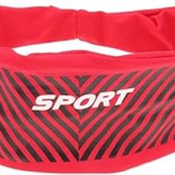 JAZZY PEARLS Sport Elastic Sweatband Sweat Moisture Wicking Absorbing Headband Red-image-70