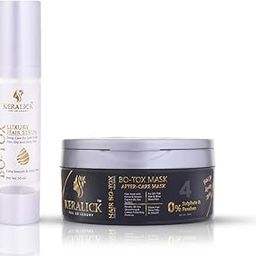 Keralick Bo-tox Mask and Bo-tox Serum(50 Ml) Kit | Repair Hair Mask and Professional Smooth Shine Serum Set for Thin Fine Hair | Pro Treatments for Dry, Damaged & Color Treated Hair | For Men & Women.-image-21