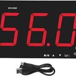 Miskall Sound Level Meter, 9.6inch LCD Screen Fast Response 30‑130dB Wall Mount Noise Decibel Reader for Classroom Home Street-16